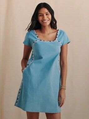 Faherty Jetty Dress | Delphinium Blue | EUC | XL